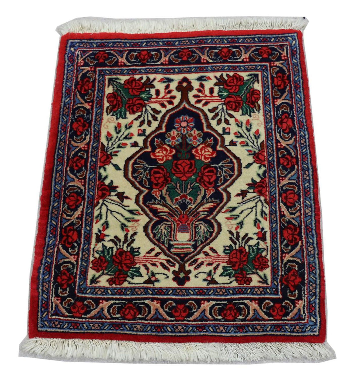 Alfombra persa - Bidjar - 67 x 55 cm - rojo