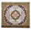 Alfombra persa - Ghom cuadrado  - 91 x 78 cm - plata