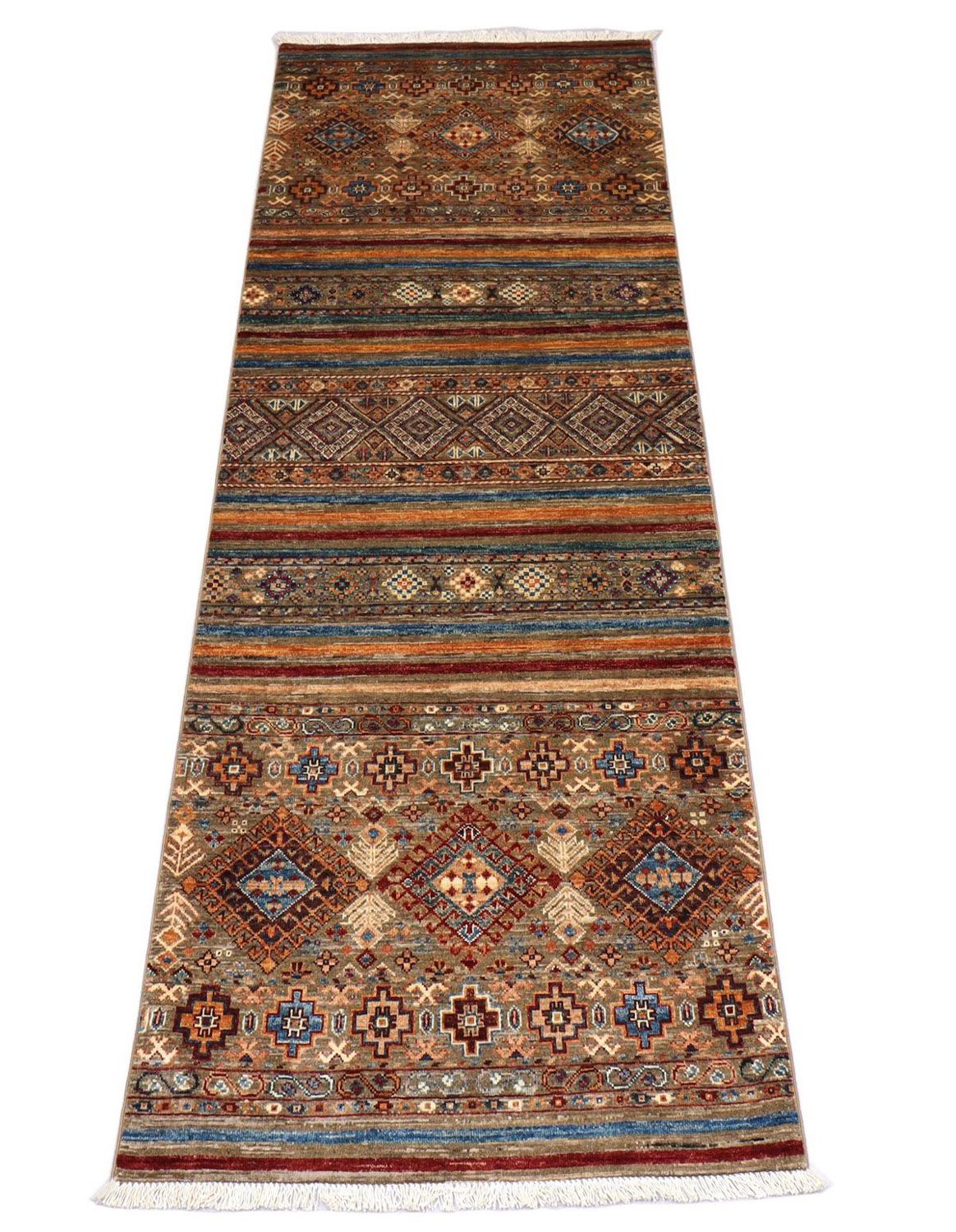 Alfombra de pasillo Alfombra Ziegler - 258 x 87 cm - marrón claro