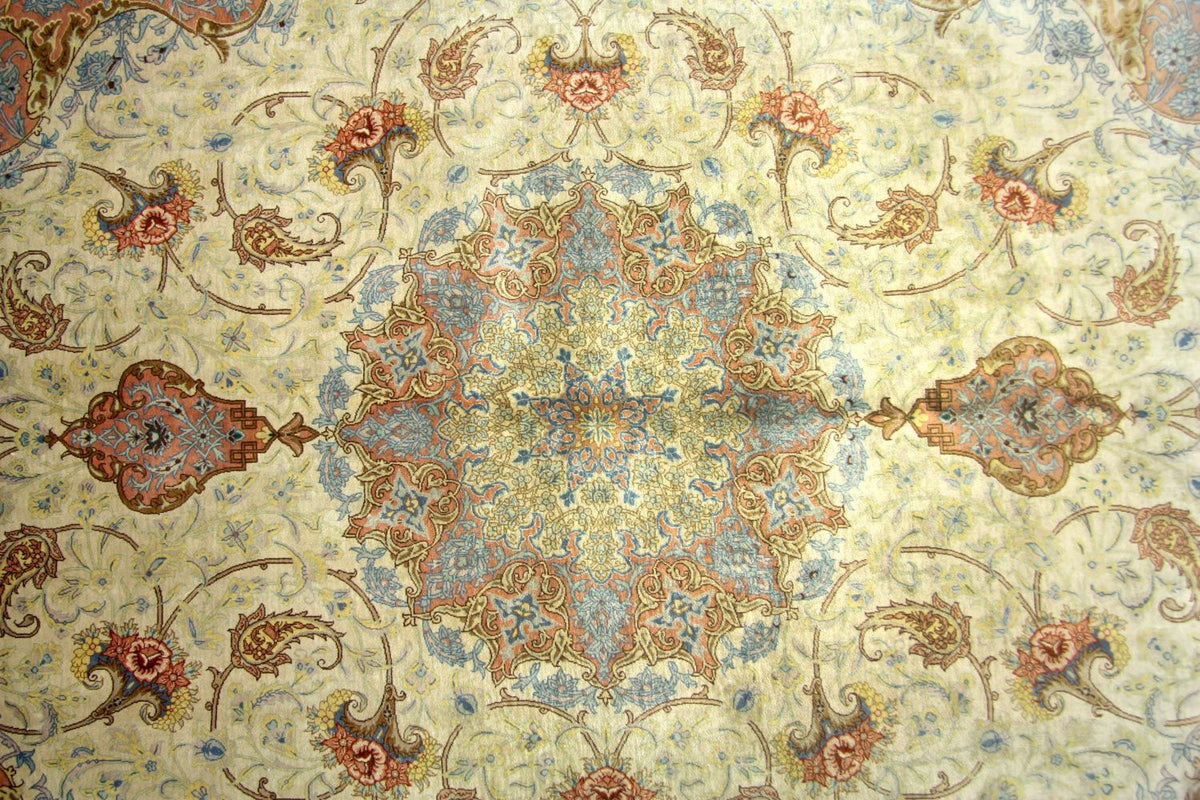 Alfombra de seda - Ghom Seda - Prima - 240 x 155 cm - beige