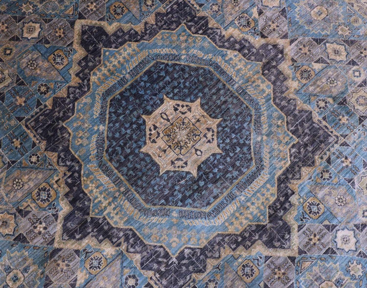 Alfombra Ziegler - 427 x 313 cm - azul