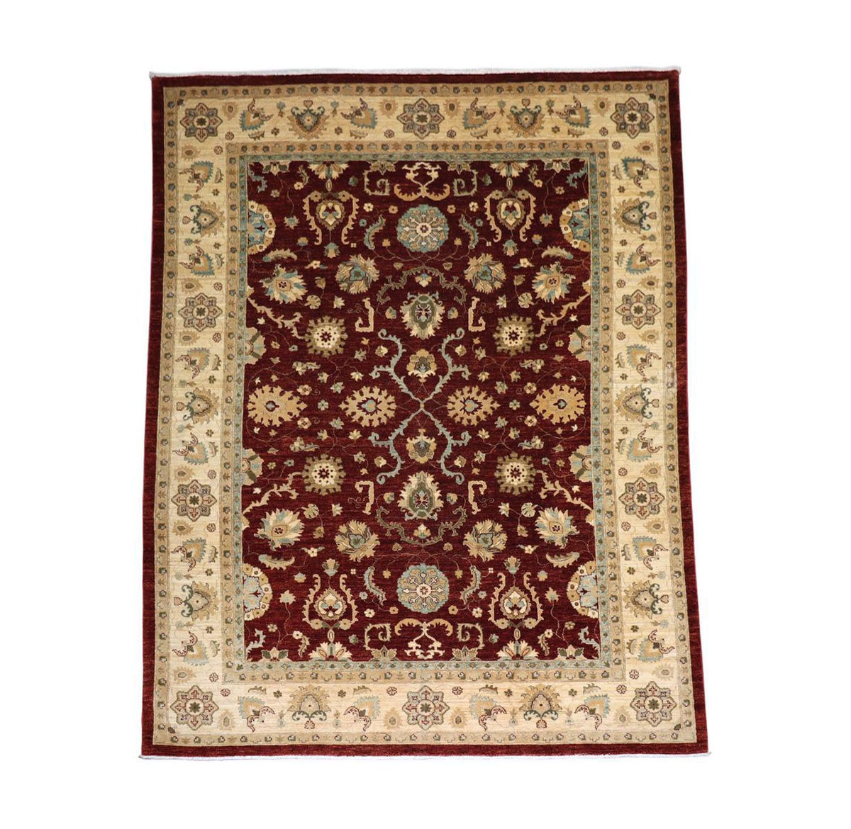 Alfombra Ziegler - 357 x 276 cm - rojo oscuro
