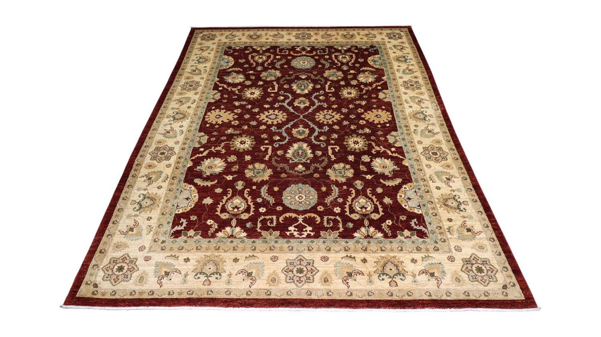 Alfombra Ziegler - 357 x 276 cm - rojo oscuro