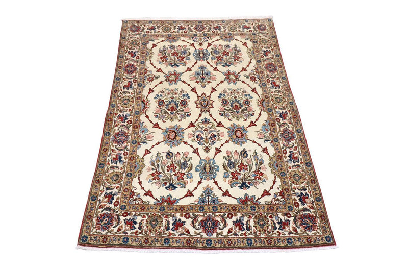 Alfombra persa - Ghom - 204 x 135 cm - beige