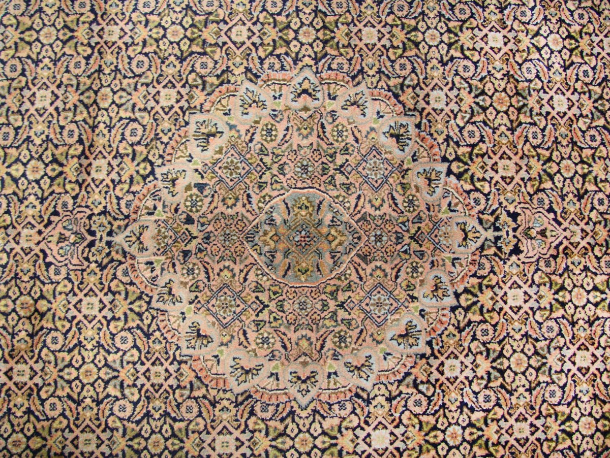 Alfombra persa - Bidjar - 290 x 248 cm - azul