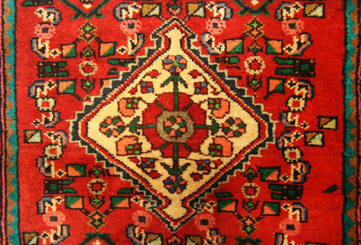 Alfombra de pasillo Alfombra persa - Nómada - 367 x 80 cm - rojo