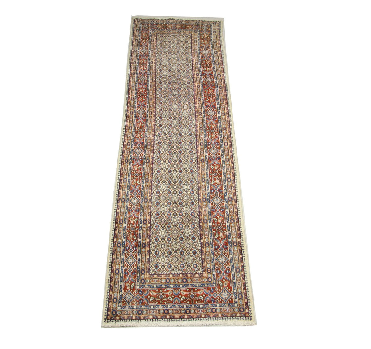 Alfombra de pasillo Alfombra persa - Keshan - 299 x 78 cm - azul