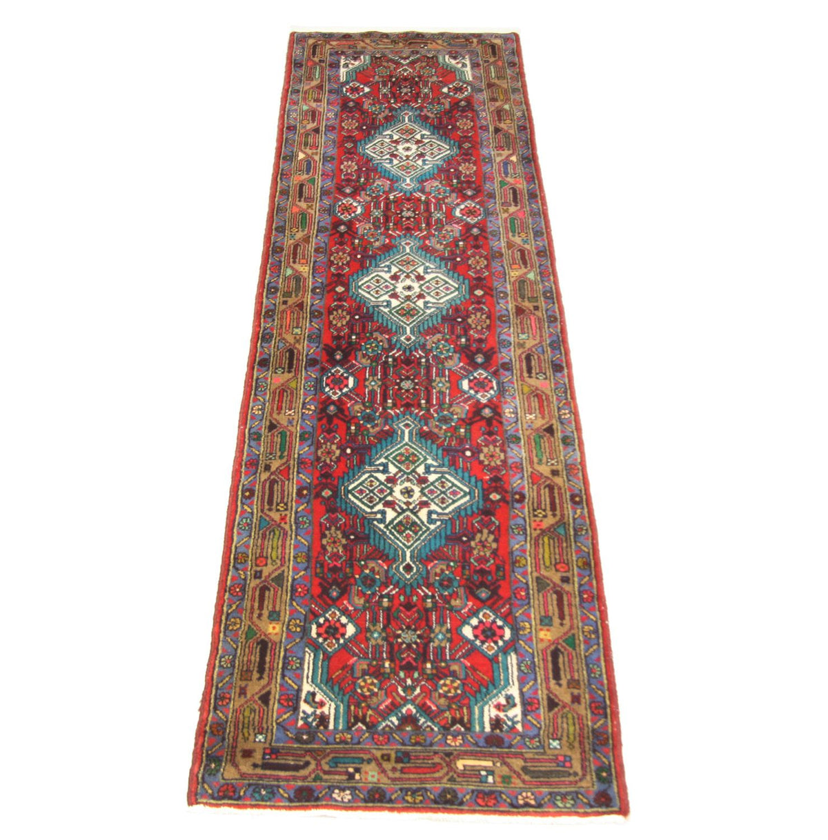 Alfombra de pasillo Alfombra persa - Nómada - 317 x 82 cm - rojo
