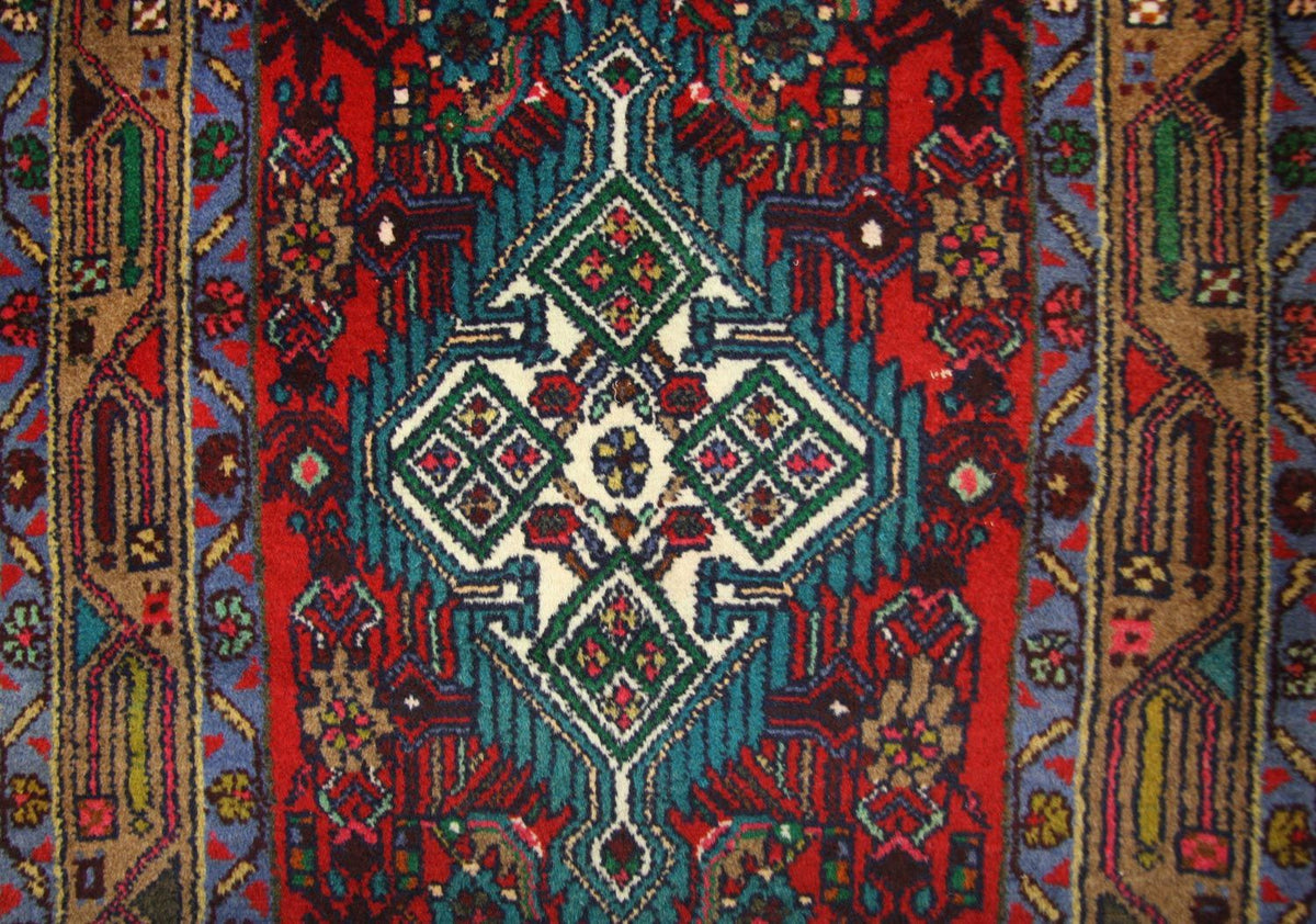 Alfombra de pasillo Alfombra persa - Nómada - 317 x 82 cm - rojo