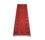 Alfombra de pasillo Alfombra afgana - Kunduz - 286 x 75 cm - rojo