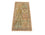 Alfombra de pasillo Alfombra de seda - Seda de Cachemira - 183 x 77 cm - marrón