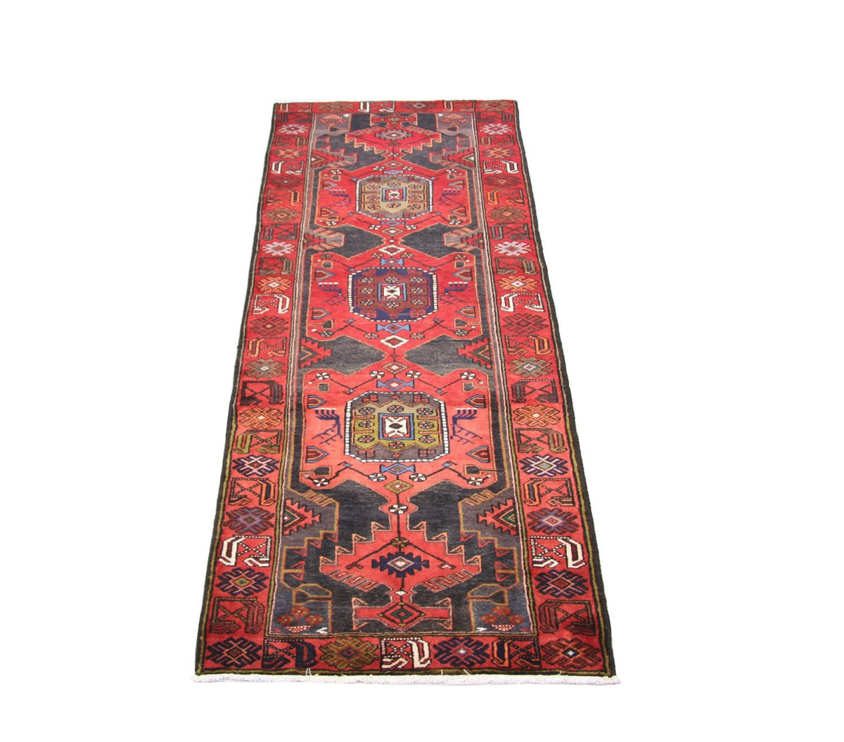 Alfombra de pasillo Alfombra persa - Nómada - 294 x 104 cm - rojo