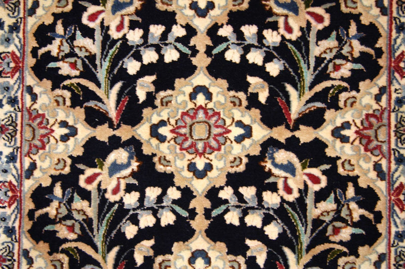 Alfombra de pasillo Alfombra Persa - Nain - Prima - 203 x 48 cm - azul