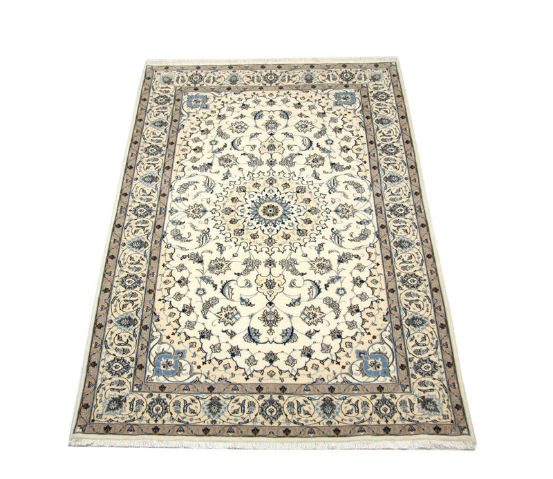 Alfombra Persa - Nain - Prima - 212 x 135 cm - blanco natural