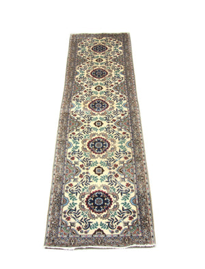 Alfombra de pasillo Alfombra Persa - Isfahan - Prima - 305 x 80 cm - beige