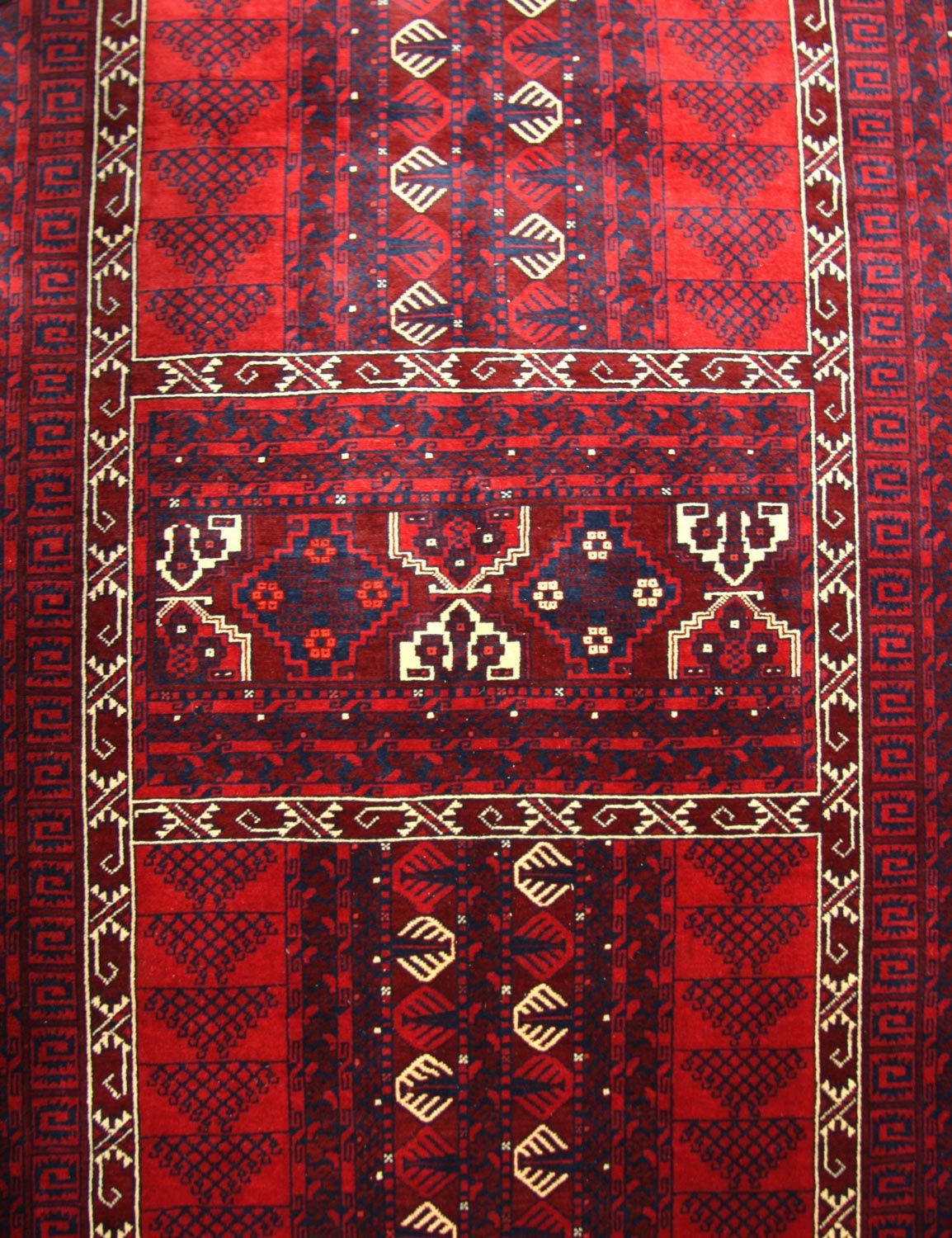 Alfombra afgana - 244 x 157 cm - rojo
