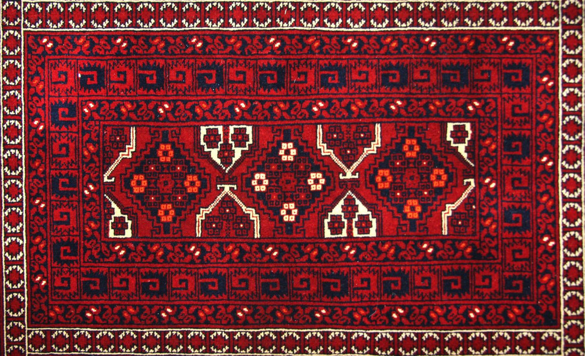 Alfombra afgana - 250 x 170 cm - rojo