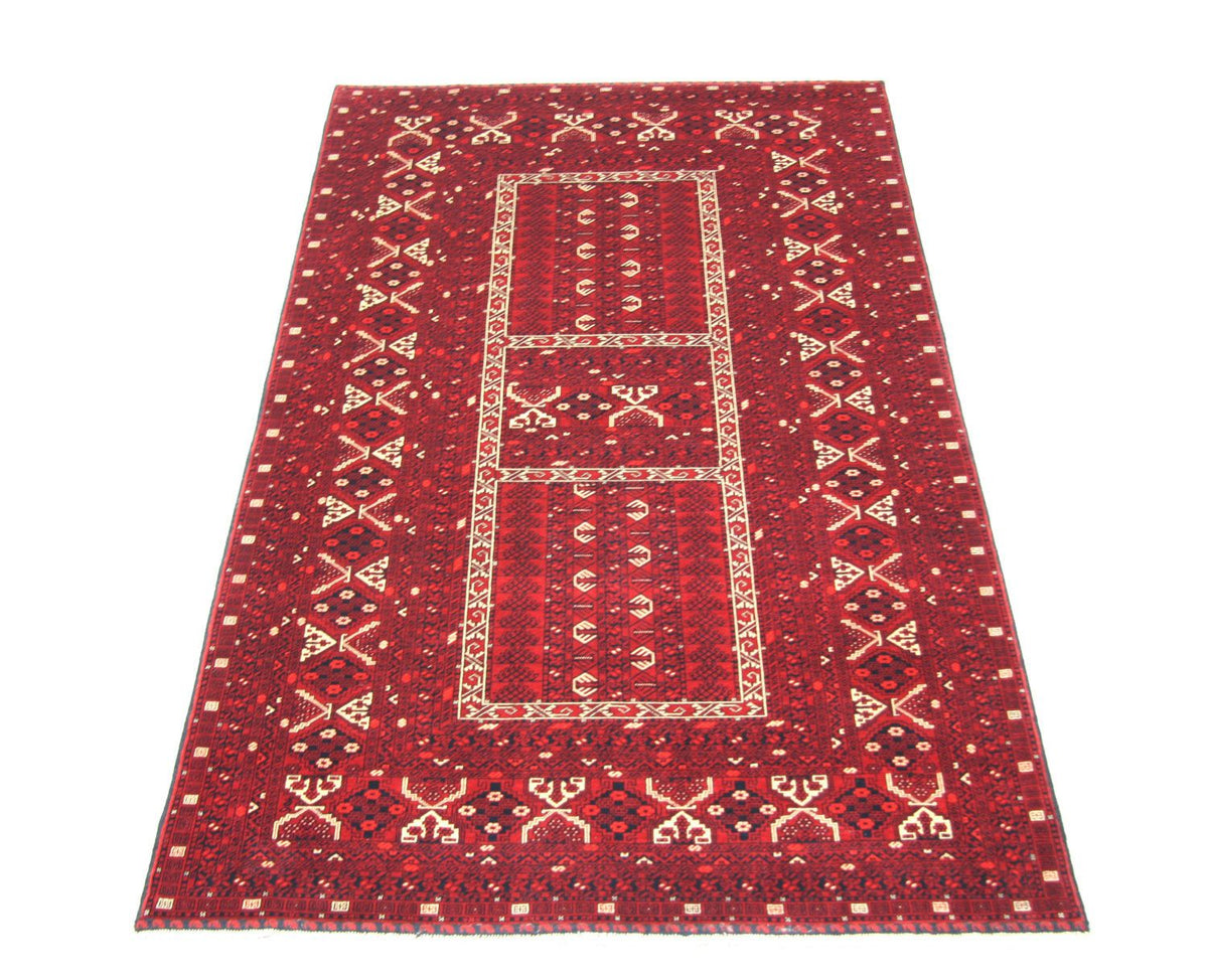 Alfombra afgana - 252 x 166 cm - rojo