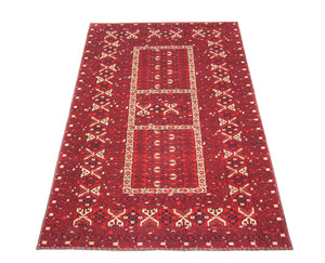 Alfombra afgana - 252 x 166 cm - rojo
