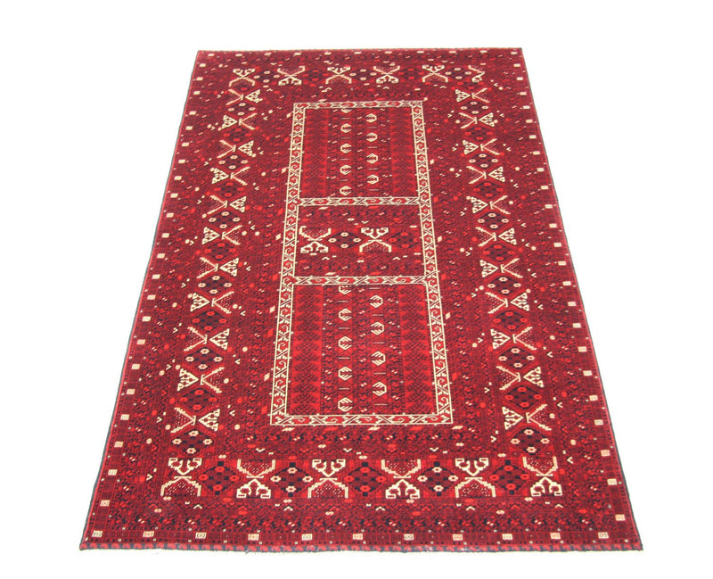 Alfombra afgana - 252 x 166 cm - rojo