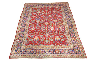 Alfombra persa - Keshan - 296 x 210 cm - rojo