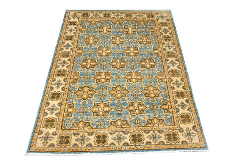 Alfombra Ziegler - Kazak - 255 x 183 cm - azul