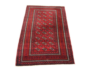 Alfombra Belutsch - 208 x 123 cm - rojo