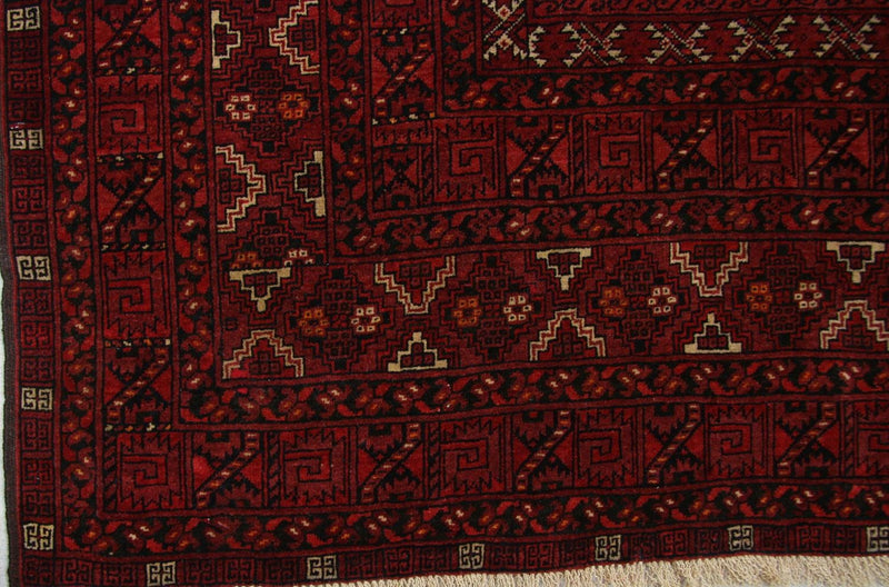 Alfombra afgana - 208 x 150 cm - rojo