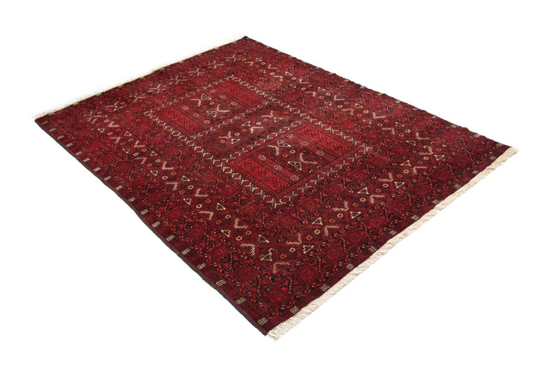Alfombra afgana - 208 x 150 cm - rojo