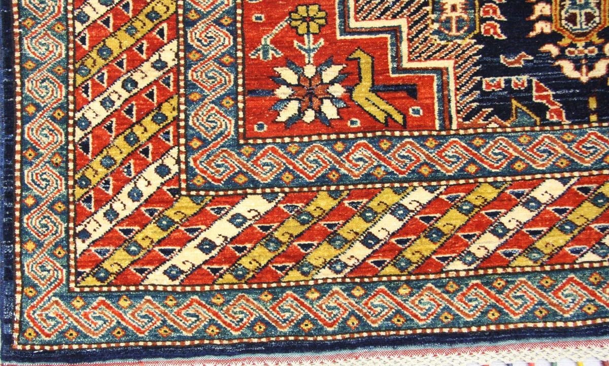 Alfombra Ziegler - Kazak - 230 x 169 cm - azul