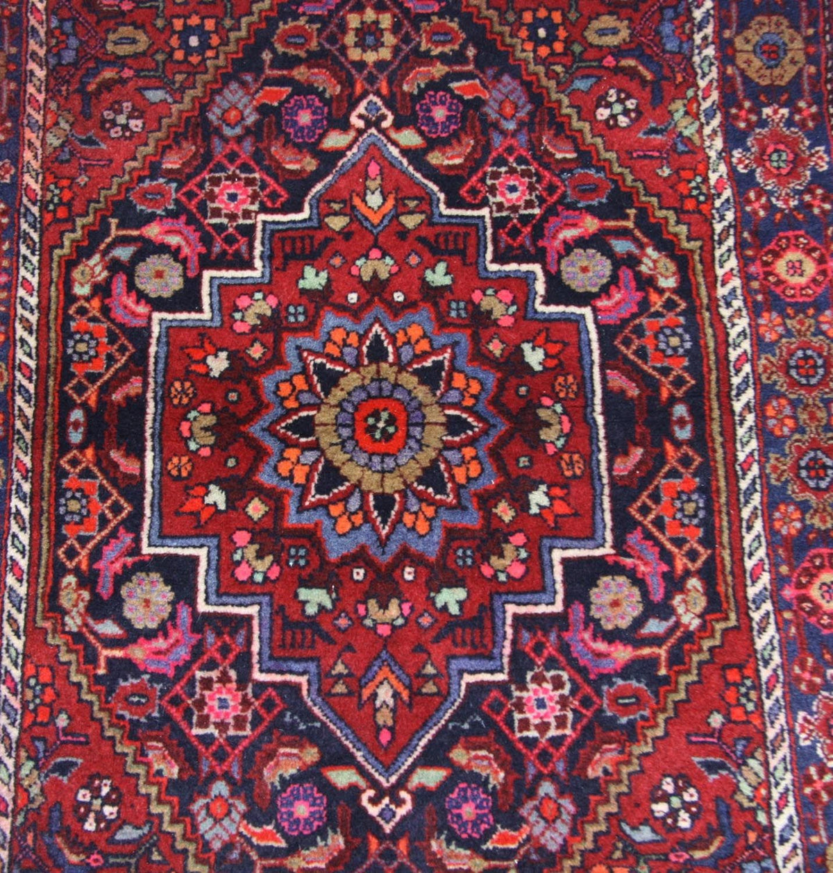 Alfombra persa - Nómada - 116 x 77 cm - marrón