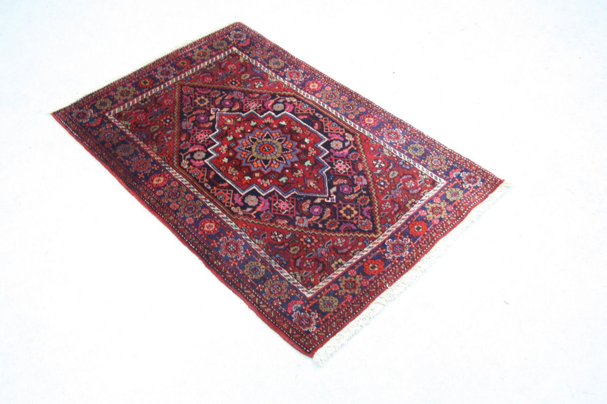 Alfombra persa - Nómada - 116 x 77 cm - marrón