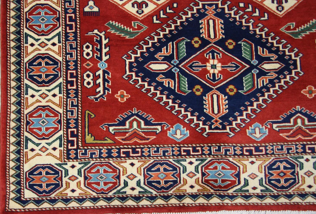 Alfombra Ziegler - Kazak - 178 x 125 cm - rojo