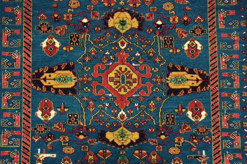 Alfombra afgana - 182 x 123 cm - azul