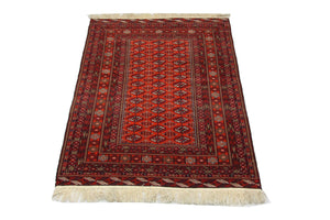 Alfombra afgana - 193 x 134 cm - rojo
