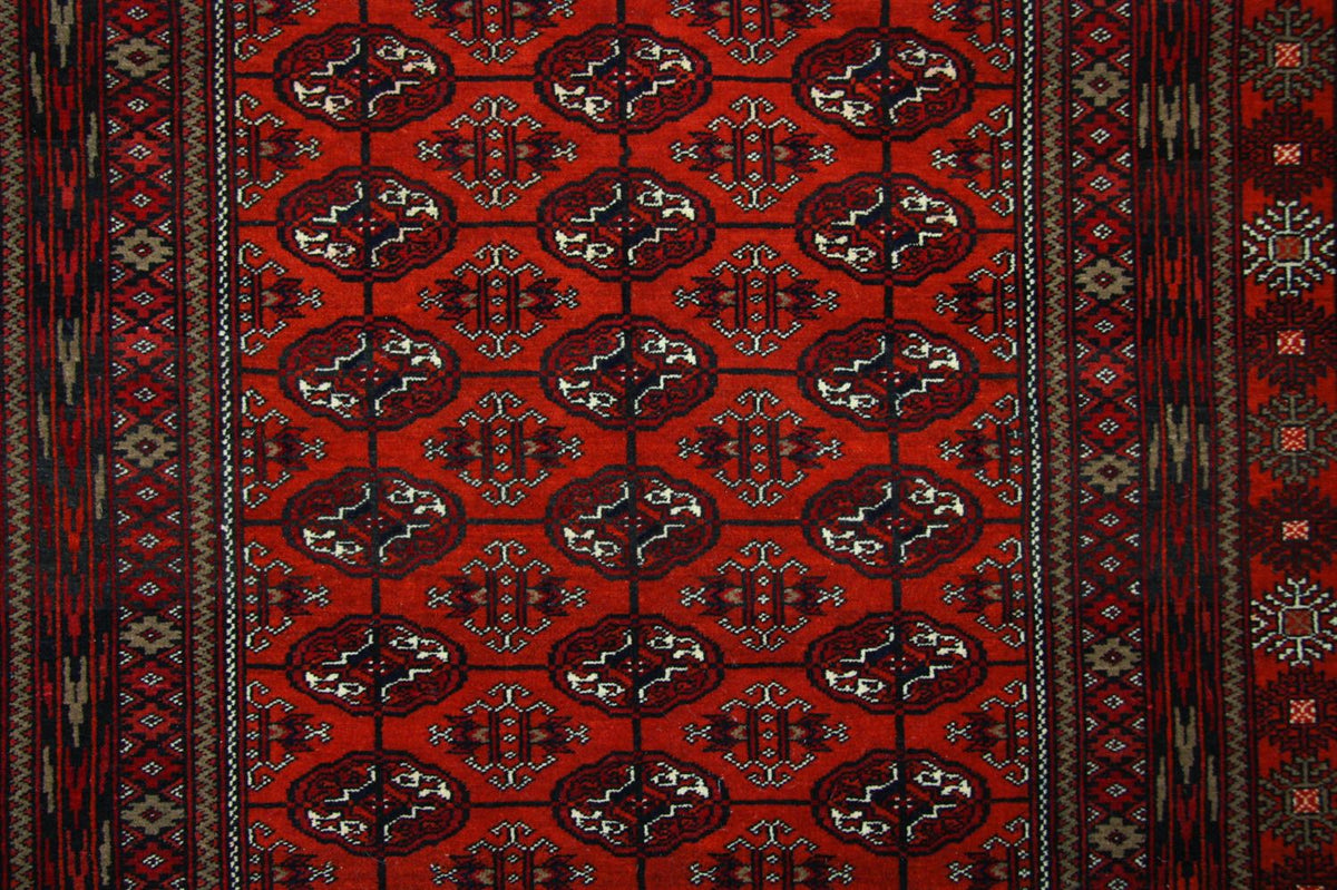 Alfombra afgana - 193 x 134 cm - rojo