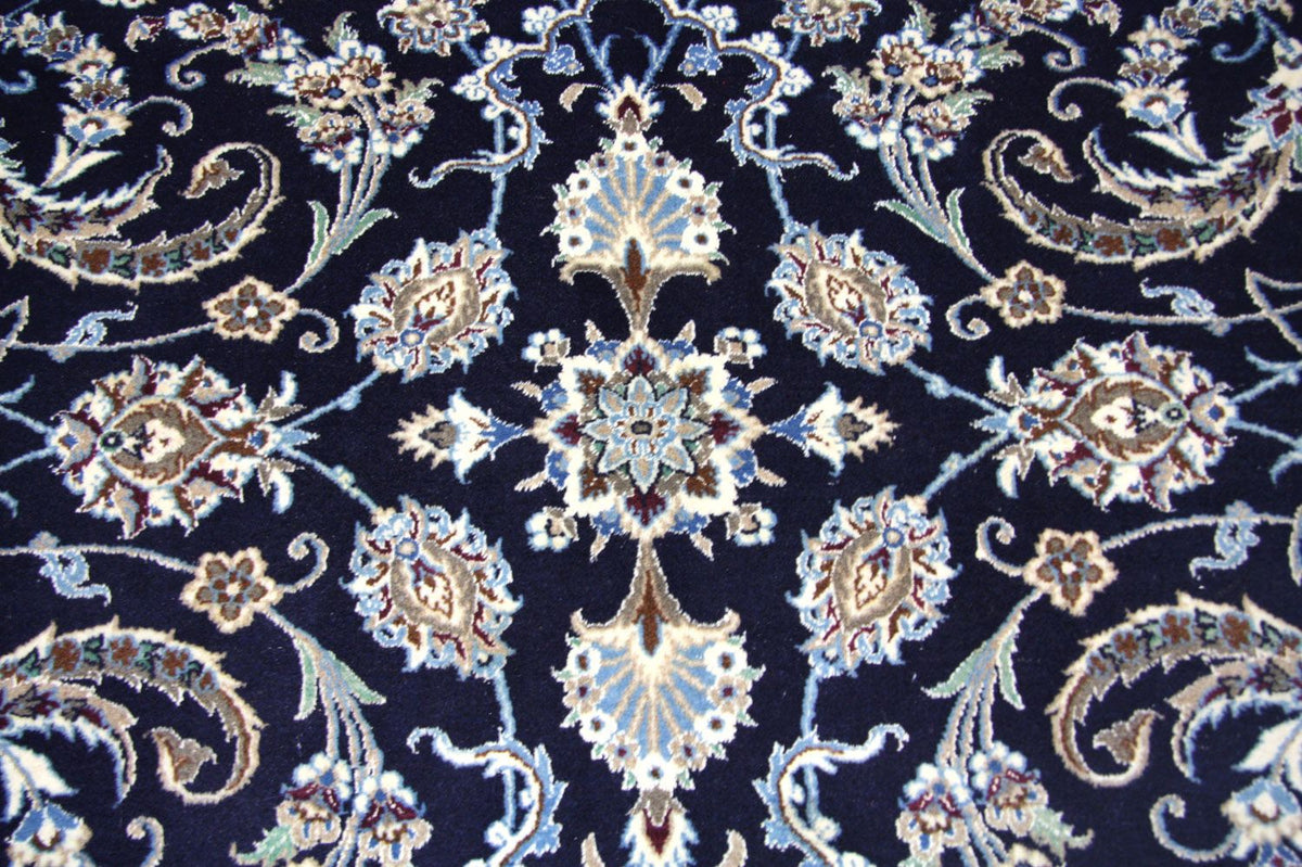 Alfombra persa - Nain - 334 x 245 cm - azul oscuro
