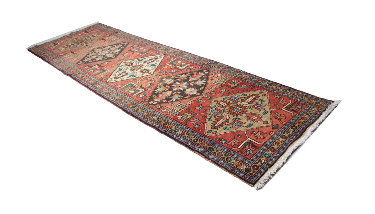 Alfombra de pasillo Alfombra persa - Nómada - 340 x 102 cm - rojo