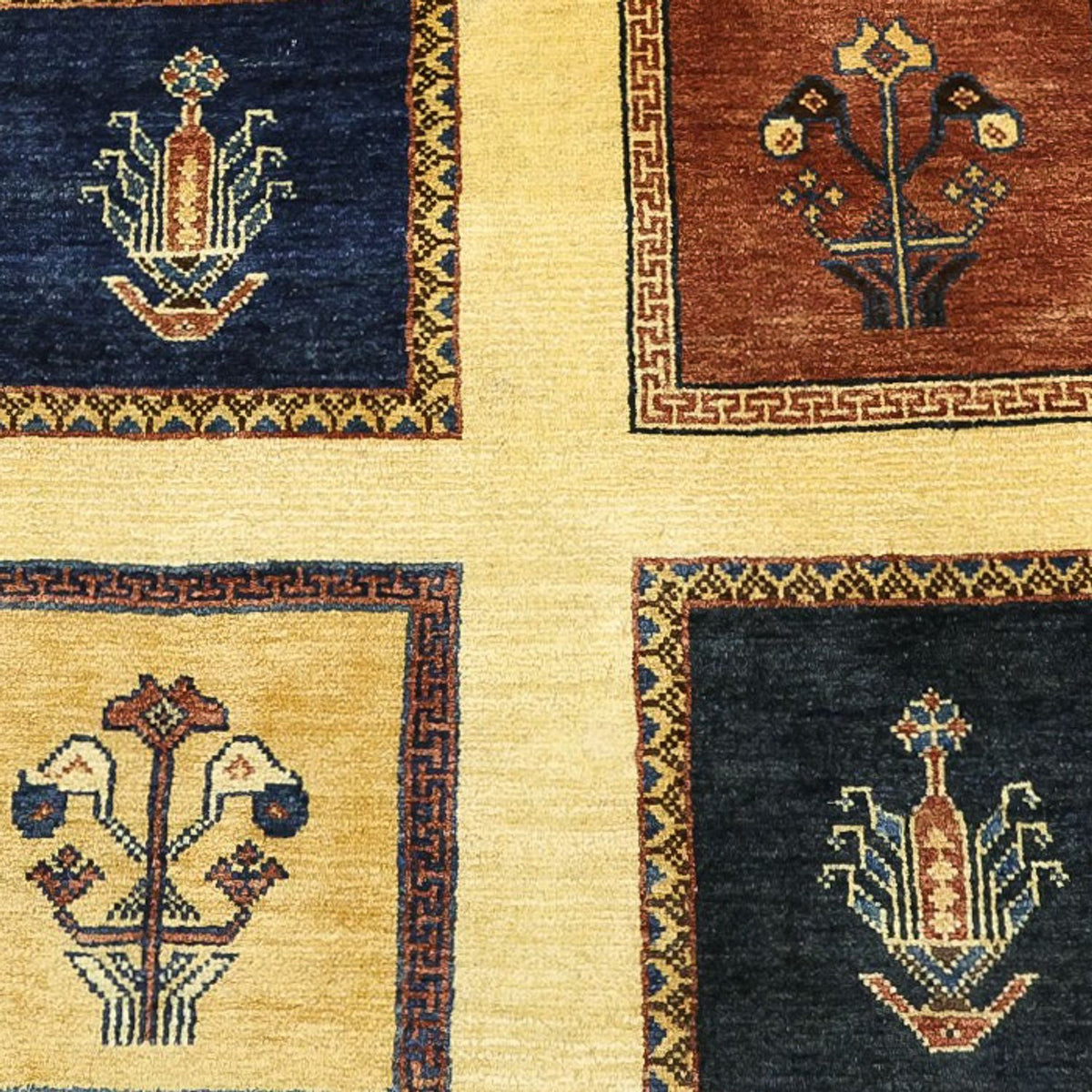 Alfombra Gabbeh - Persa Kashkuli - Real - 205 x 152 cm - multicolor