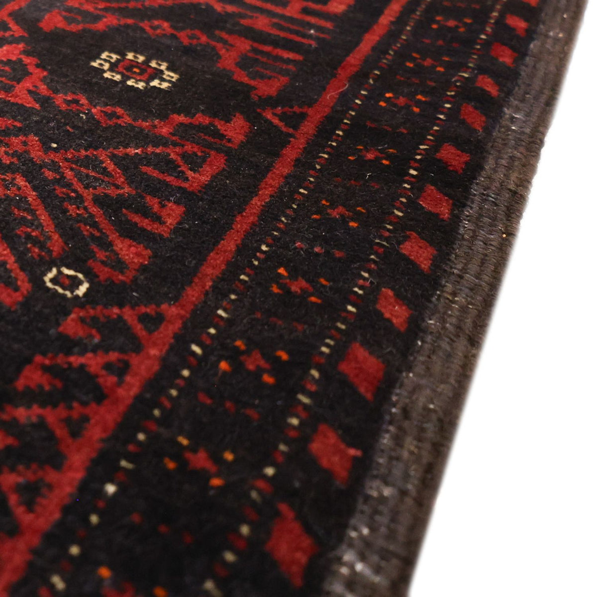 Alfombra de pasillo Alfombra Belutsch - 193 x 104 cm - rojo oscuro