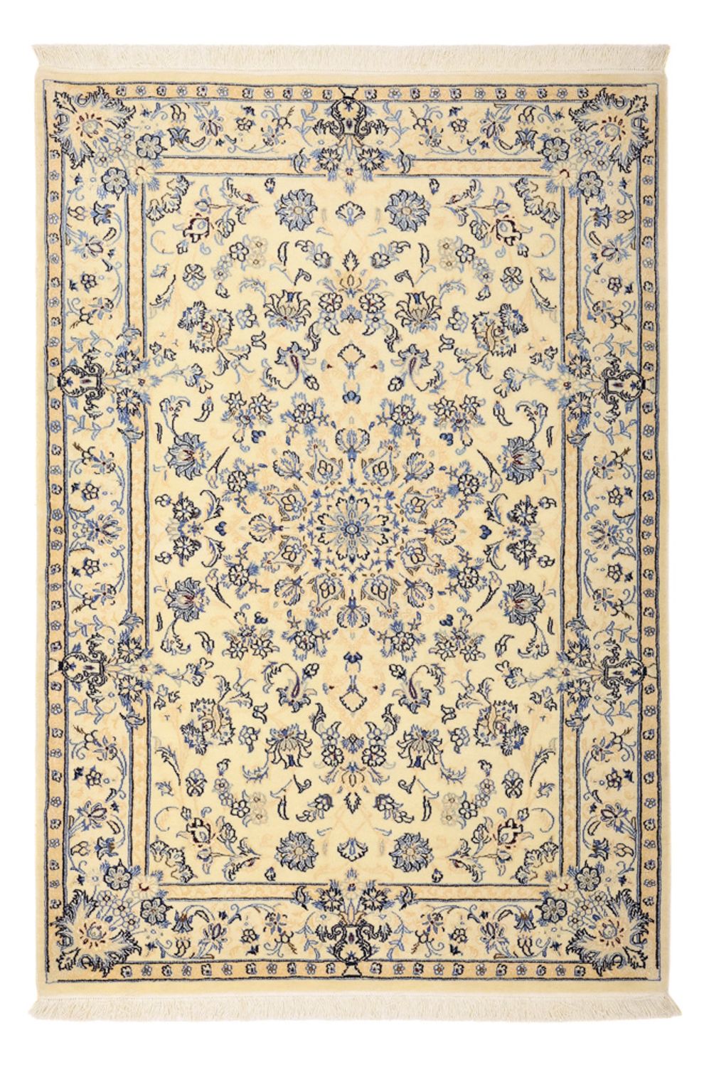 Alfombra Persa - Nain - Real - Real - 156 x 105 cm - beige