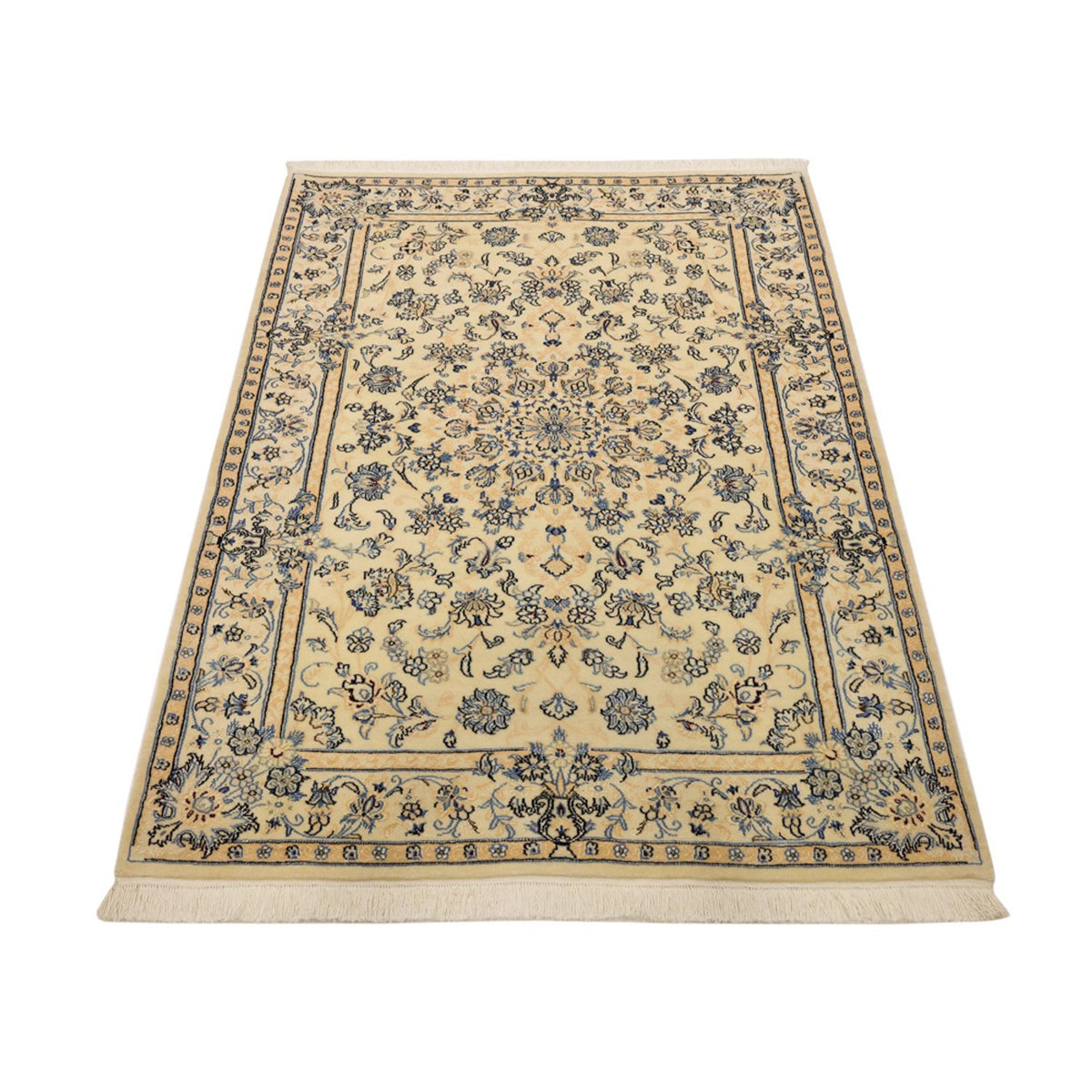 Alfombra Persa - Nain - Real - Real - 156 x 105 cm - beige