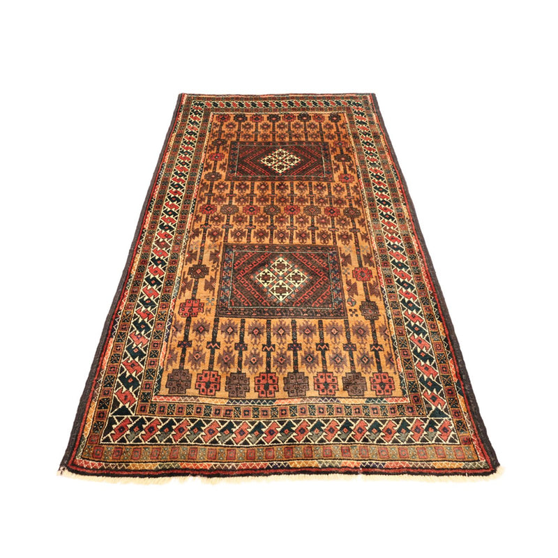 Alfombra de pasillo Alfombra Belutsch - 230 x 120 cm - marrón