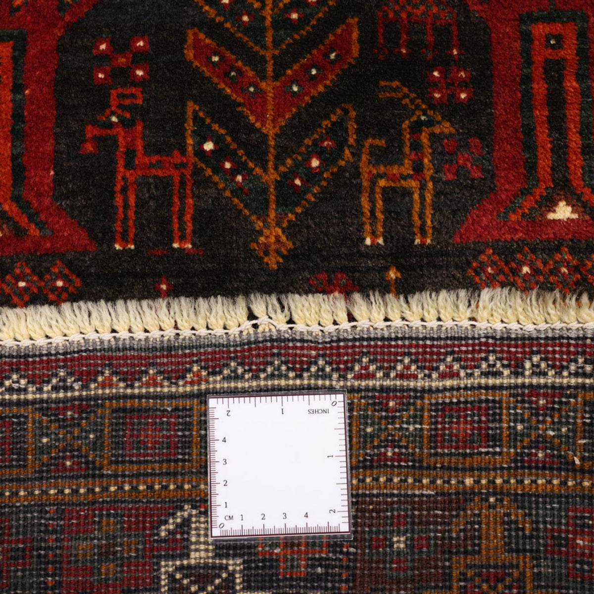 Alfombra de pasillo Alfombra Belutsch - 293 x 108 cm - rojo oscuro