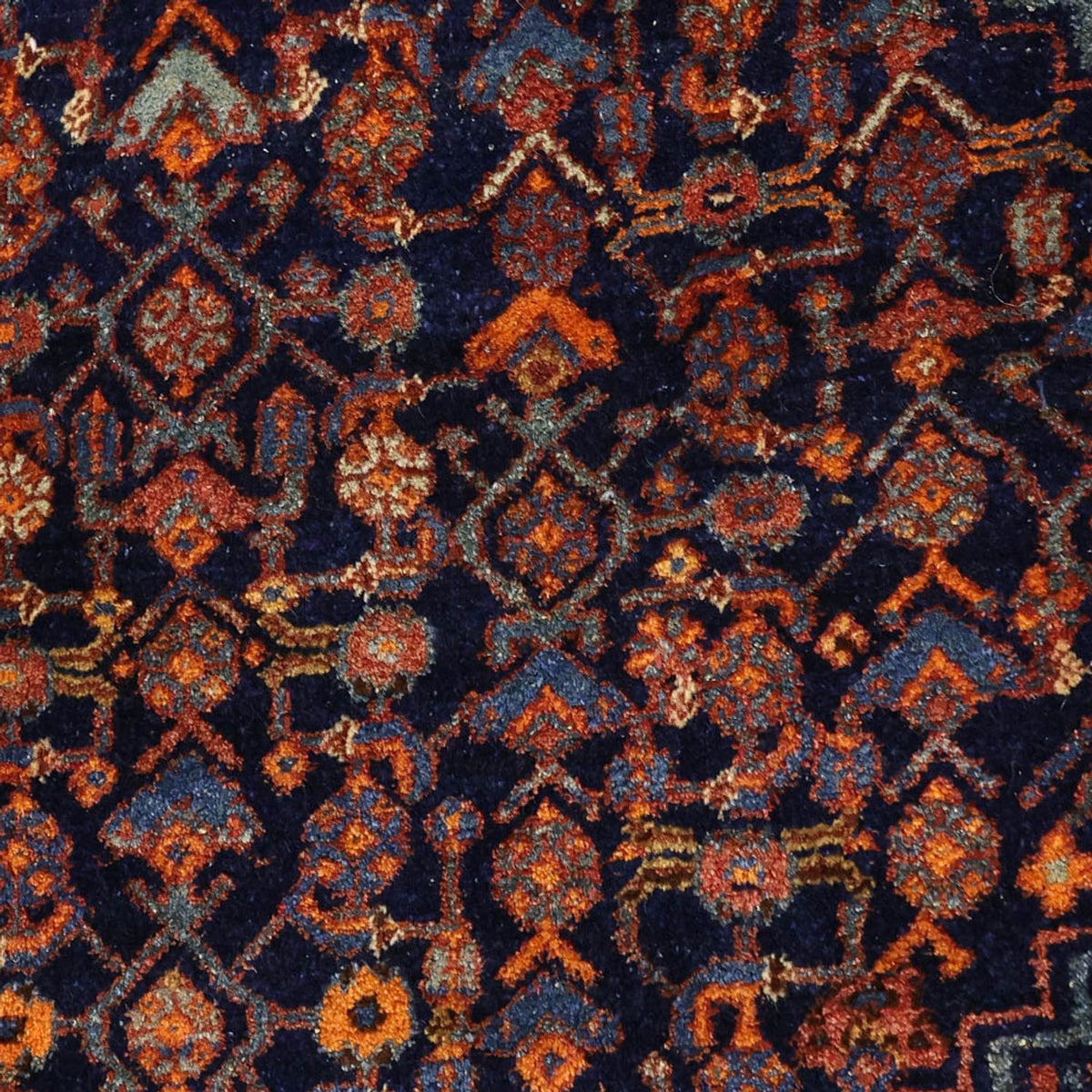 Alfombra persa - Bidjar - 257 x 143 cm - rojo oscuro