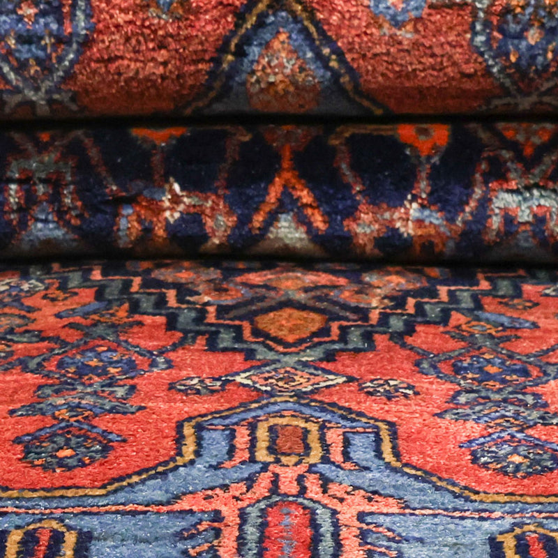 Alfombra persa - Bidjar - 257 x 143 cm - rojo oscuro