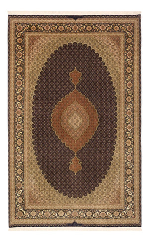 Alfombra Persa - Tabriz - Real - Real - 309 x 199 cm - beige oscuro