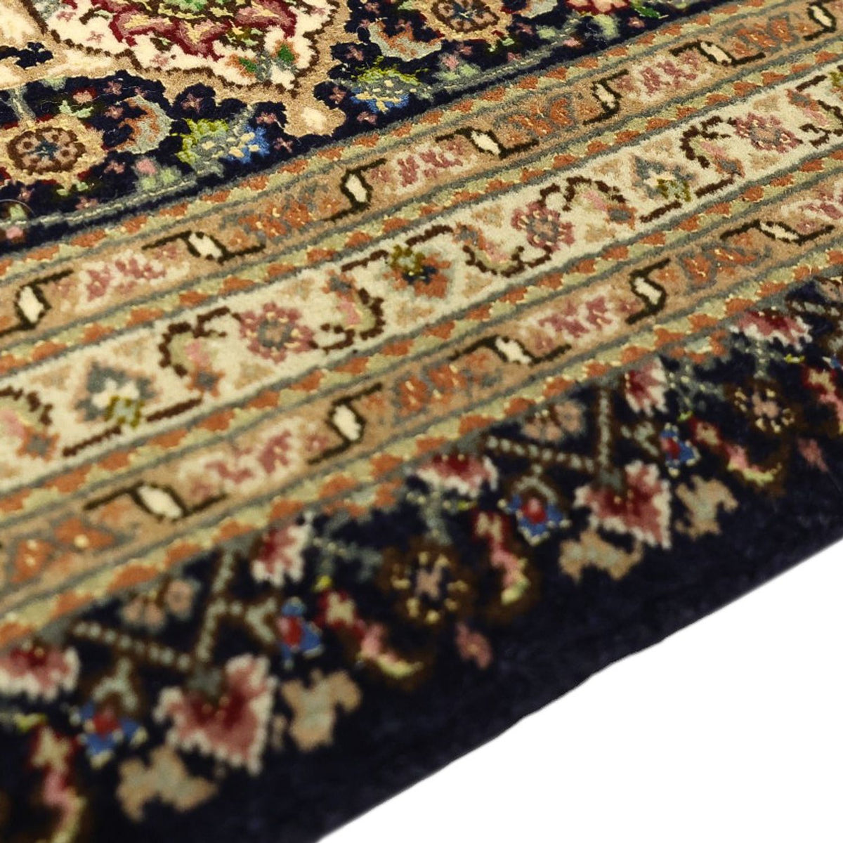 Alfombra Persa - Tabriz - Real - Real - 309 x 199 cm - beige oscuro