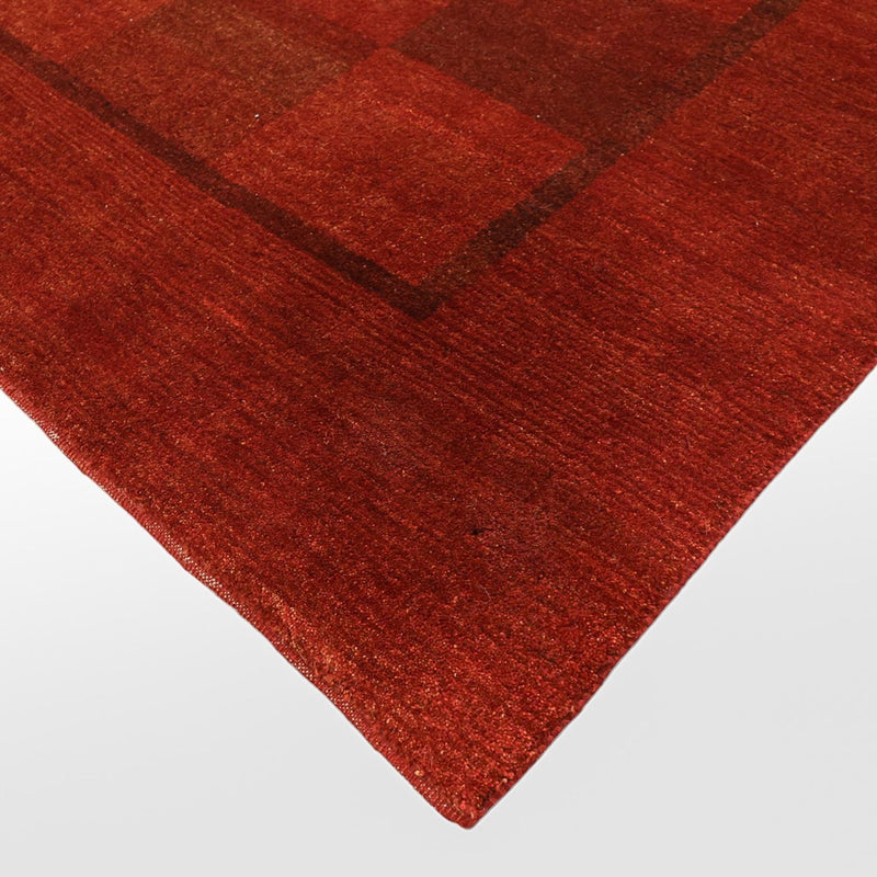 Alfombra Gabbeh - Persa - 327 x 259 cm - rojo oscuro