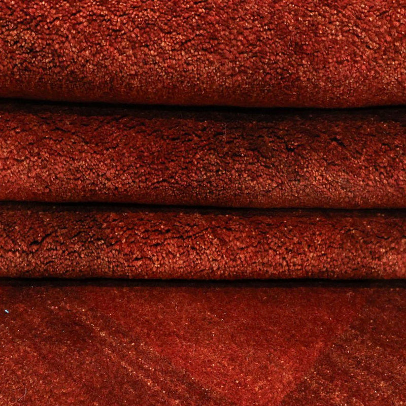 Alfombra Gabbeh - Persa - 327 x 259 cm - rojo oscuro